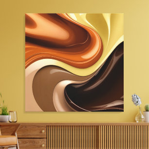 Gestricke Leinwand in stylischer Grafik
