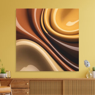 Gestricke Leinwand in stylischer Grafik