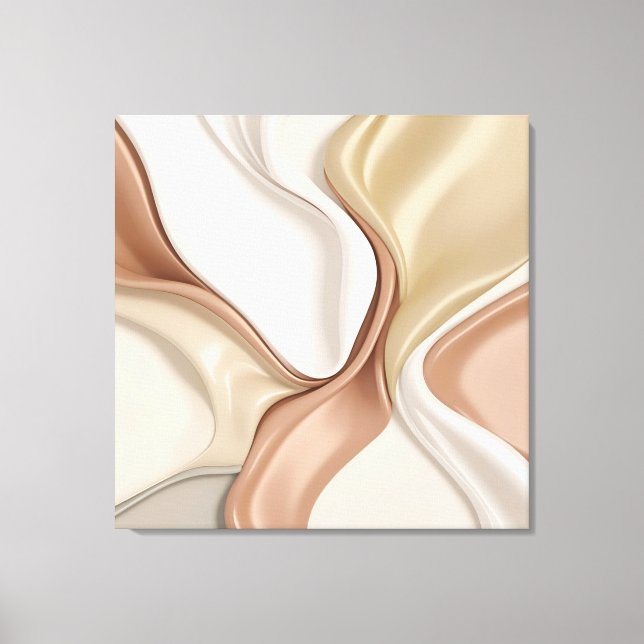 Gestricke Leinwand in stylischer Grafik (Vorderseite)