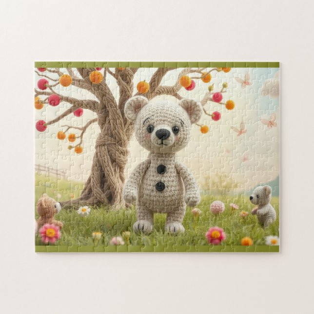 gestrickte Bären Puzzle (Horizontal)