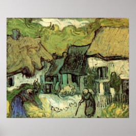 Gestrickte Hütten in Jorgus von Vincent van Gogh Poster