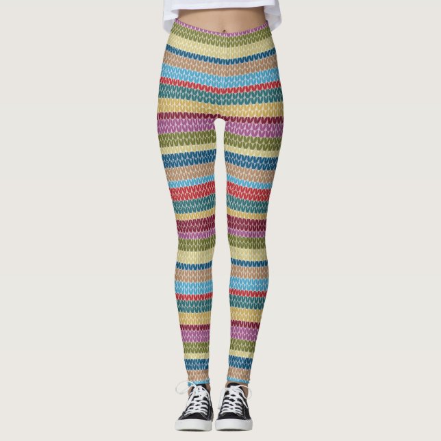 Gestrickte Leggings (Vorderseite)