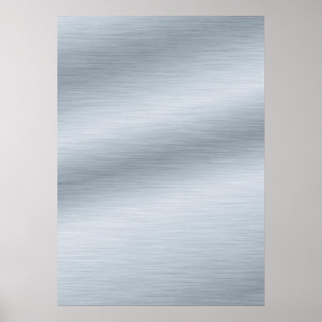 Gestrickte Silber-Look Hintergrundkunst Poster (Vorne)