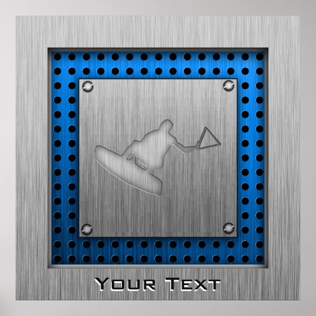 Gestrickte Wakeboarder Poster (Vorne)