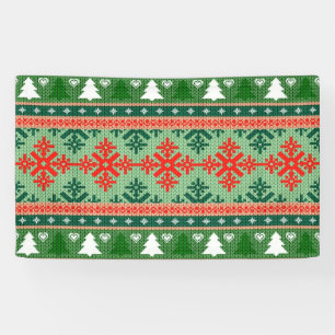 gestrickter hässlicher Weihnachtspulli Banner