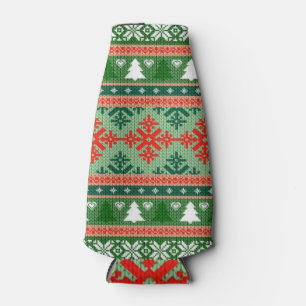 gestrickter hässlicher Weihnachtspulli Flaschenkühler