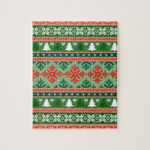 gestrickter hässlicher Weihnachtspulli Puzzle