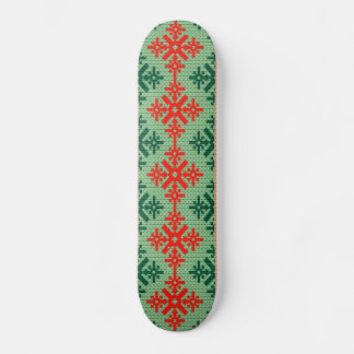 gestrickter hässlicher Weihnachtspulli Skateboard