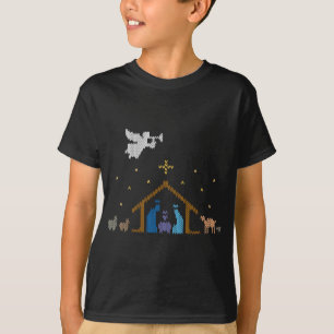 Gestrickter Weihnachtsmann Weihnachtspullover Chri T-Shirt