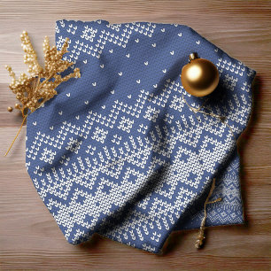 Gestricktes Stichmuster 5 Marineblau ID208 Stoff