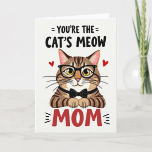 Gestromte Tabby-Mutter-Karte Karte