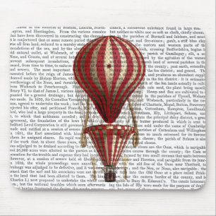 Gestufte Heißluftballon Print Red Mousepad