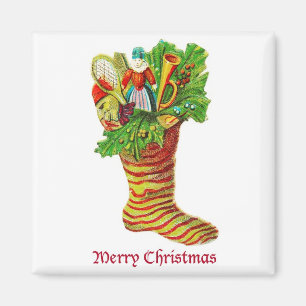 Gestüteter Weihnachtsmann Vintag Magnet