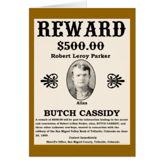Gesucht Butch Cassidy
