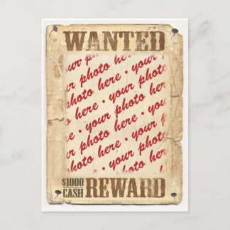GESUCHT Plakat Bilderrahmen Postkarte