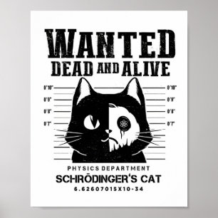 Gesucht Tot Oder Lebendig Katze Klassiker Poster