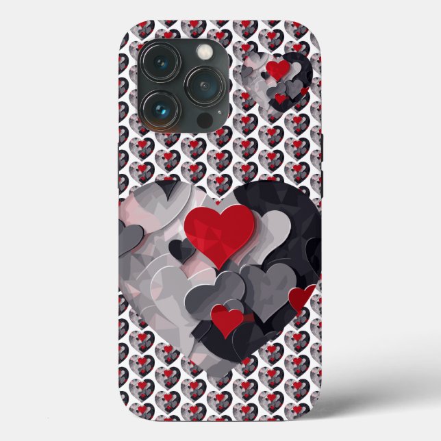 Gesuchte Herzen Case-Mate iPhone Hülle (Rückseite)