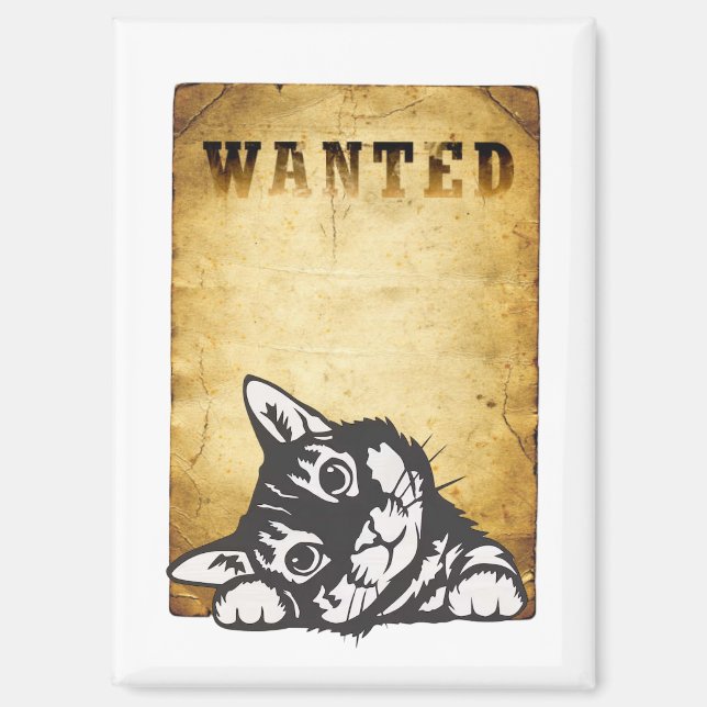 gesuchte Person Magnet (Vorderseite)