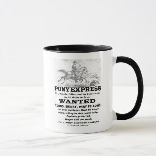 Gesuchter Pony-Express-Reiter Tasse