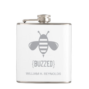 {GESUMMTES} Brautparty summte das Bienen-Geschenk Flachmann