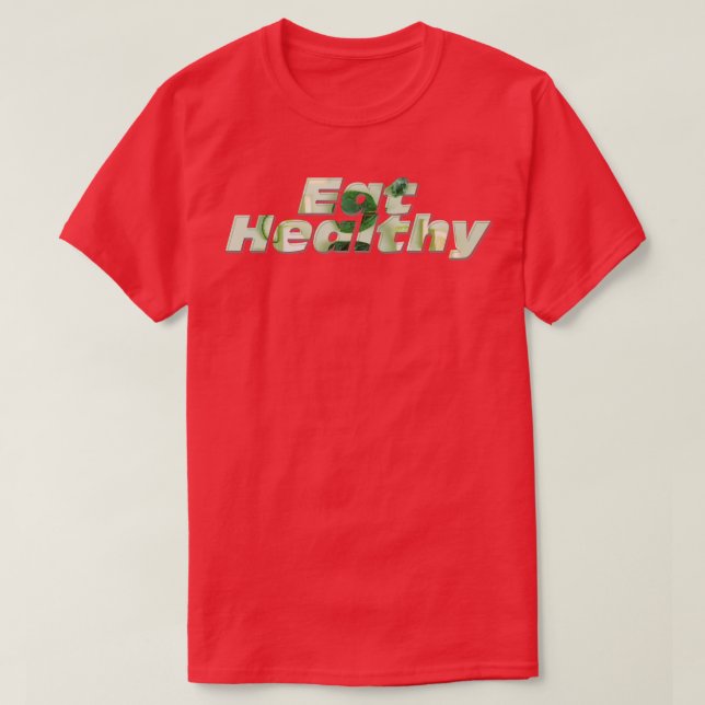 gesund essen T-Shirt (Design vorne)