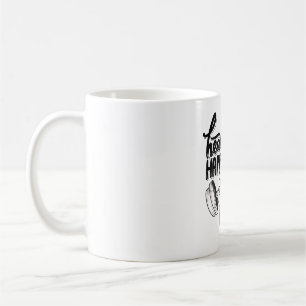 Gesund ist Glück Fitnessstudio Motivationsdesign Kaffeetasse