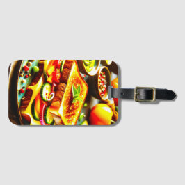 Gesund trifft sich geduldig: Ein gegrillter Käse D Gepäckanhänger