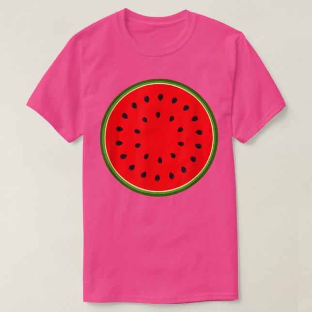 Gesunde Coole vegetarische Vegane Wassermelone T-Shirt (Design vorne)