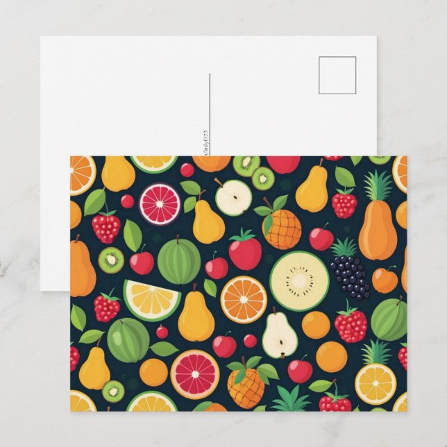 Gesunde Ernährung, Postkarte (Vorne/Hinten)