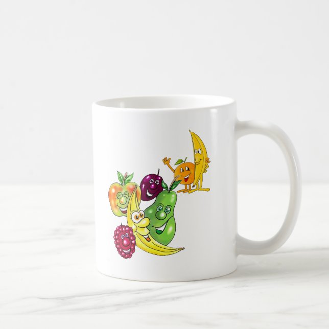 Gesunde Ernährungsfrucht Kaffeetasse (Rechts)