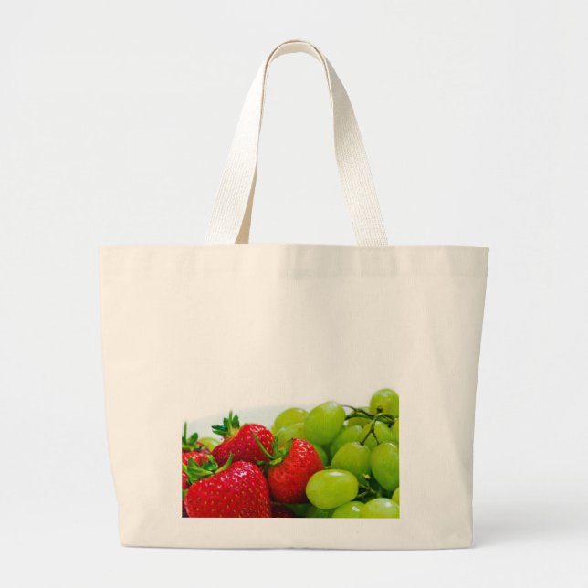 Gesunde Fruchtsalat-Schicksals-Geschenke Jumbo Stoffbeutel (Vorne)