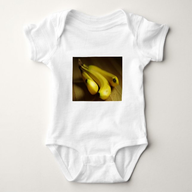 GESUNDE GELBE BANANEN BABY STRAMPLER (Vorderseite)