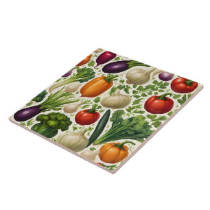 Gesunde Gemüse Happy Food Moderne Sammlung Fliese