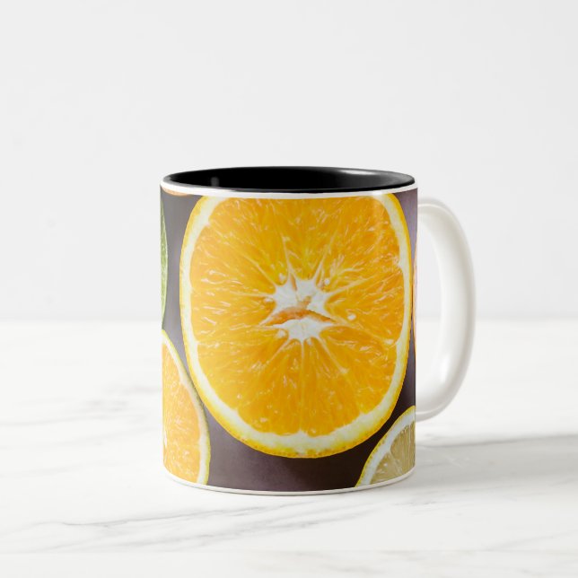 Gesunde Gemüse Zweifarbige Tasse (VorderseiteRechts)