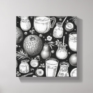 Gesunde Getränke Print Novelty: Wall Art Leinwanddruck