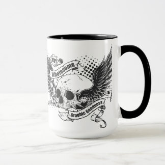 Gesunde grafische Tasse