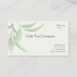 Gesunde grüne Blätter Visitenkarte