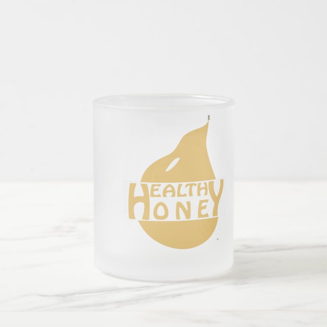 Gesunde Honey-Tasse Mattglastasse (Mittel)