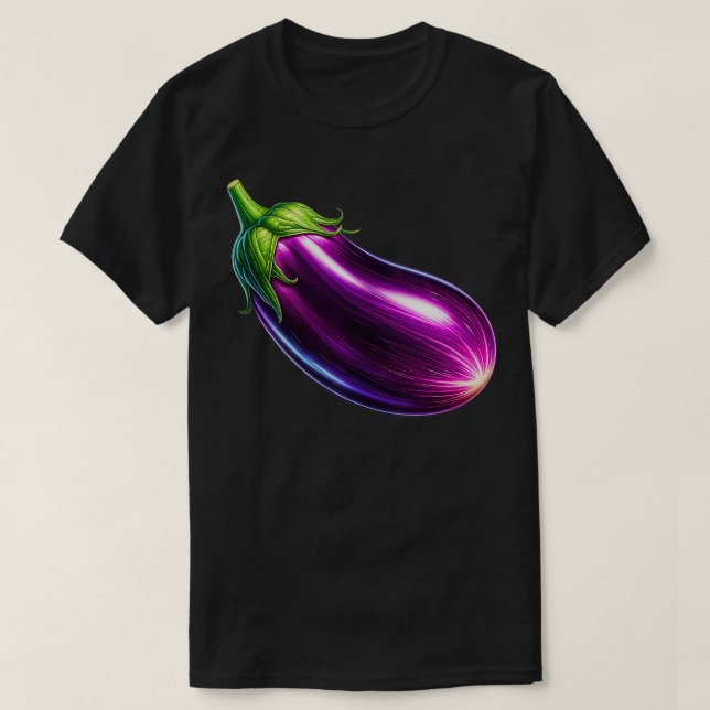 Gesunde Lebensmittel Lila Gemüsepflanze Zeichnend  T-Shirt (Design vorne)