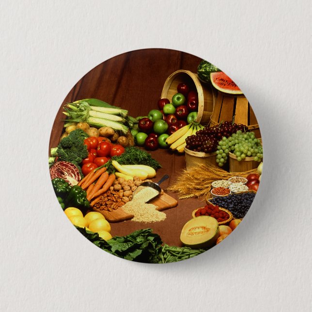 Gesunde Nahrung Button (Vorderseite)