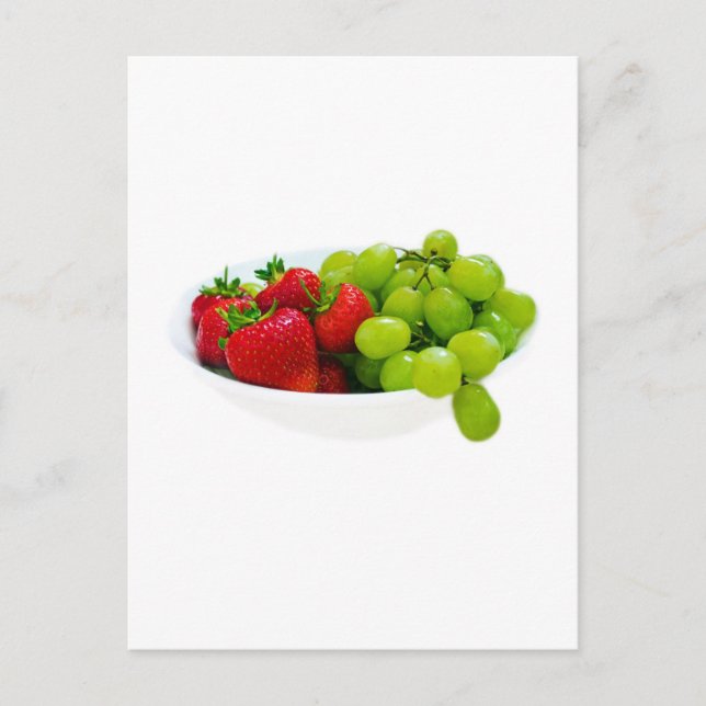 Gesunde Obstsalat Schicksal Geschenke Postkarte (Vorderseite)