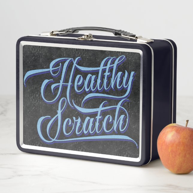 Gesunde Scratch Hockey Lunch Tin Metall Brotdose (Beispiel)