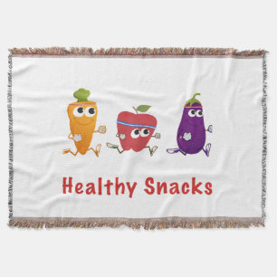 Gesunde Snacks Decke
