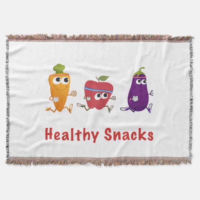 Gesunde Snacks Decke (Vorderseite)