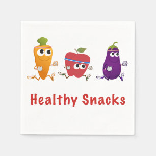 Gesunde Snacks Serviette