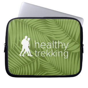 Gesunde Trekking Green Palms Logo Nass Anzug Laptopschutzhülle