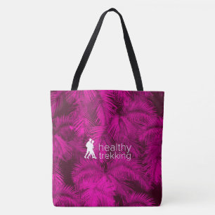 Gesunde Trekking Hawaiian Pink Palms Beach Bag