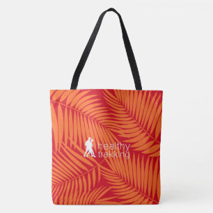 Gesunde Trekking Tropical Palms Orange Beach Bag