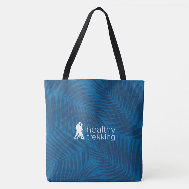 Gesunde Trekking Tropical Palms Royal Beach Bag (Vorderseite)