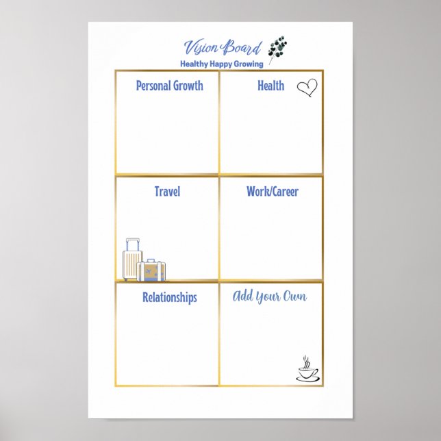 Gesunde Zufriedenheit Poster (Vorne)